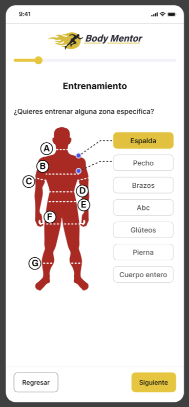 Captura BodyMentor — Fitness y Bienestar Personalizado