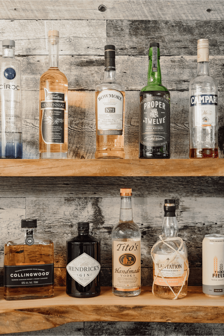 Zona de bebidas premium