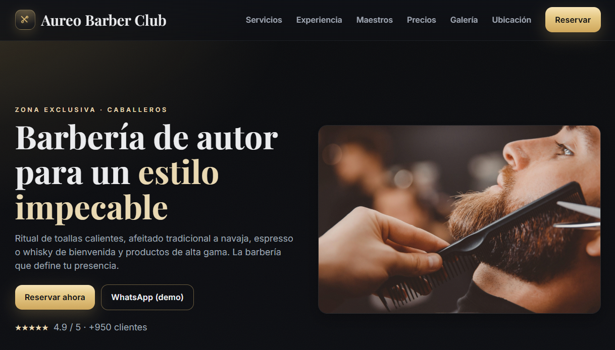 Demo Aureo Barber Club