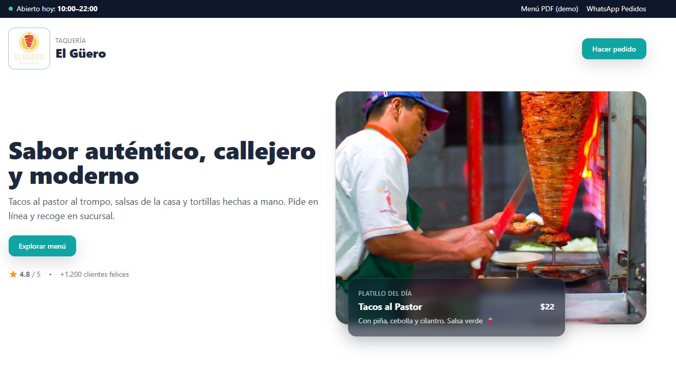 Demo Taquería El Güero