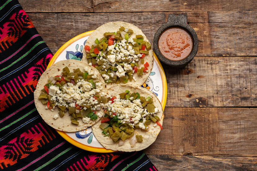 Taco de nopal